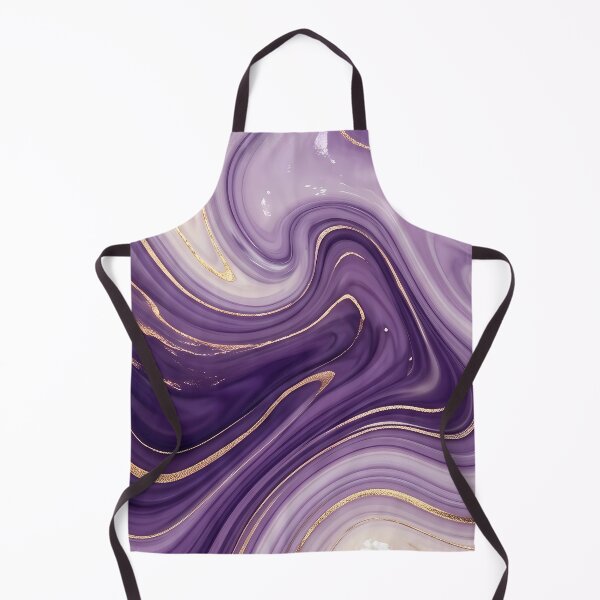 Item preview, Liquid Abstract in Purple and Gold — Luxury Marble Art designed and sold by SeamPix.