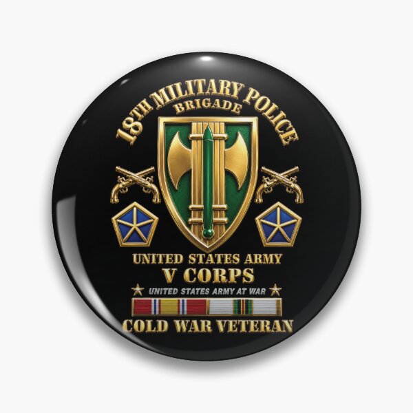 Item preview, Army - 18th MP Brigade - V Corps-  COLD SVC - 3d Enhanced X 300 designed and sold by Military Insignia Products.
