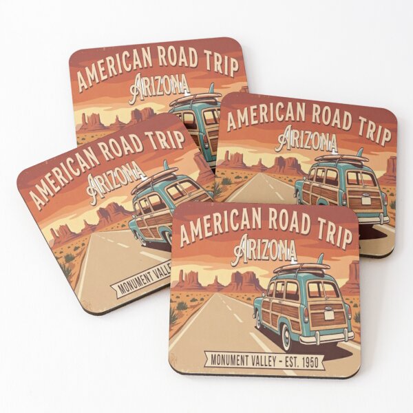 Item preview, Vintage Surf Wagon poster in Monument Valley designed and sold by Normandy Road Heritage.