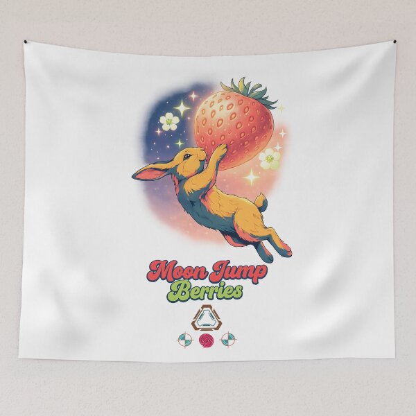 Item preview, Moon Jump Berries designed and sold by m-yoga-store.