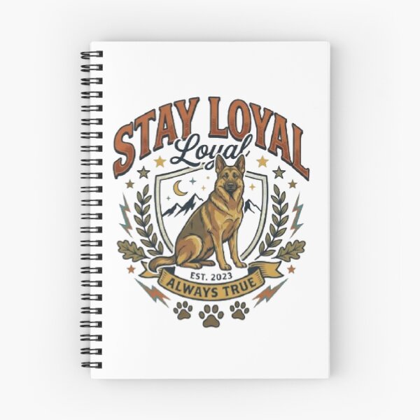 Item preview, Stay Loyal German Shepherd T-Shirt | Inspirational Dog Typography | Vintage Pet Lover Graphic Tee designed and sold by Faisal  Shah.