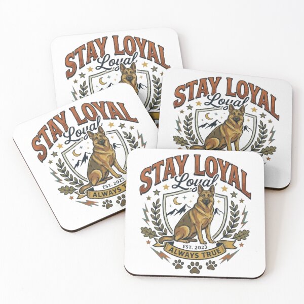 Item preview, Stay Loyal German Shepherd T-Shirt | Inspirational Dog Typography | Vintage Pet Lover Graphic Tee designed and sold by Faisal  Shah.