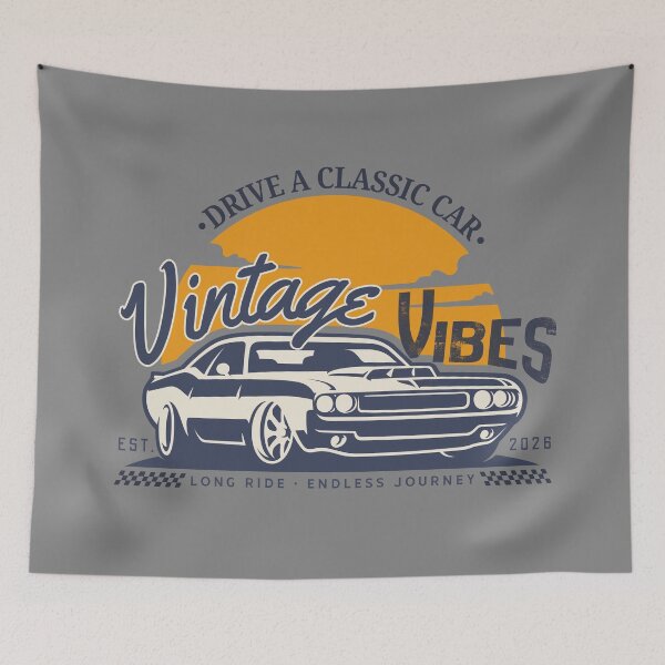 Item preview, Ride a classic car with vintage vibes designed and sold by Milles_Away.
