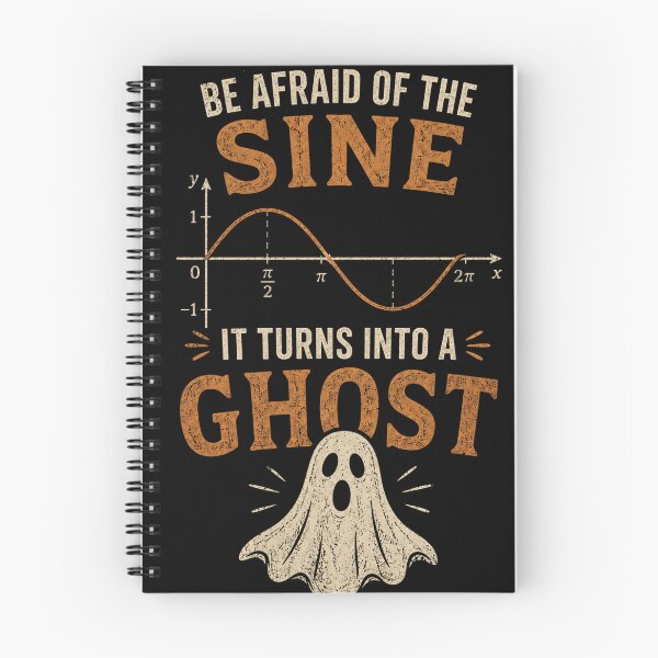Item preview, Sine Ghost halloween nerdy joke designed and sold by Alpacatata.