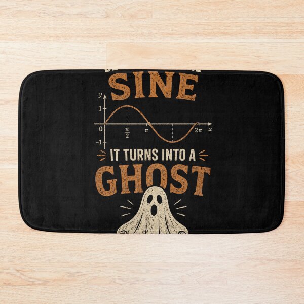 Item preview, Sine Ghost halloween nerdy joke designed and sold by Alpacatata.