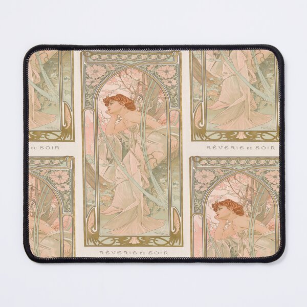 Item preview, Evening Reverie Dreaming Woman in Pink designed and sold by artofuniverse.