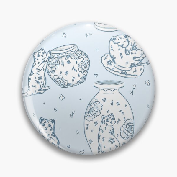 Item preview, Ceramic Blue Cats  designed and sold by moo bean studios.
