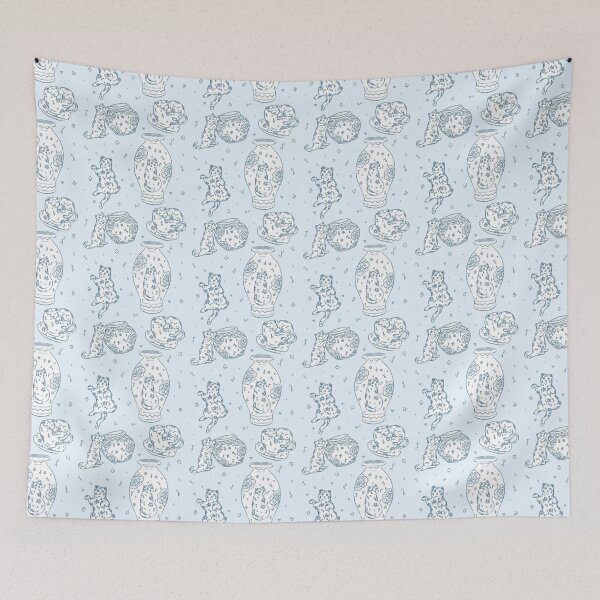 Item preview, Ceramic Blue Cats  designed and sold by Navi Paints.