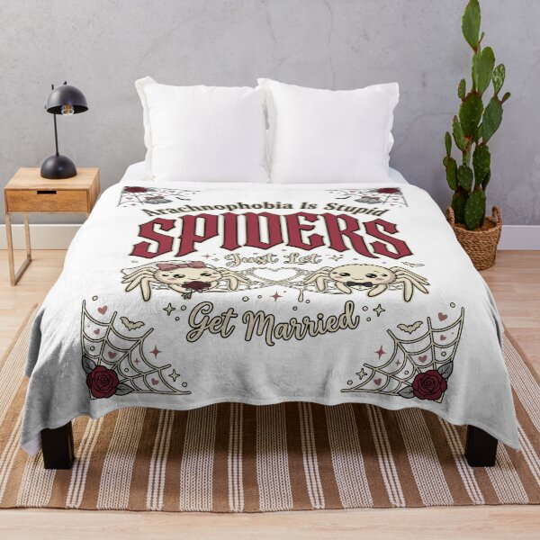 Item preview, Arachnophobia Is Stupid Just Let Spiders Get Married Retro Meme Design designed and sold by get55shirt.