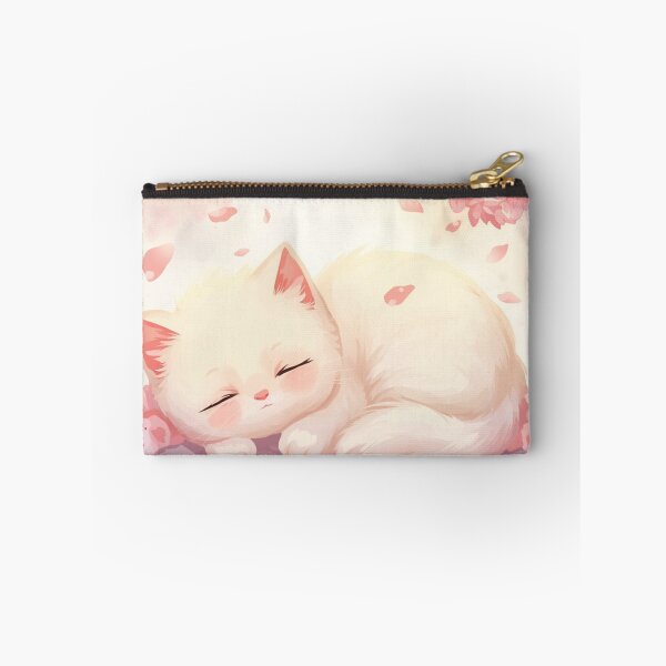 Item preview, Cute Cherry Blossom Cat Sticker | Kawaii Sakura Kitten Gift designed and sold by Stylestickers55.
