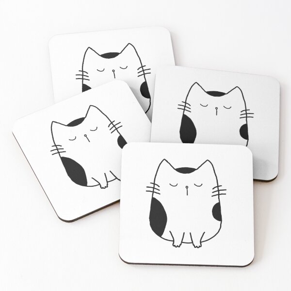 Item preview, Black and White Spotty Majestic Cat designed and sold by MageMocha.