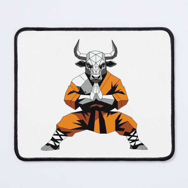Item preview, Low Poly Bull Warrior Meditating designed and sold by MORRAx.