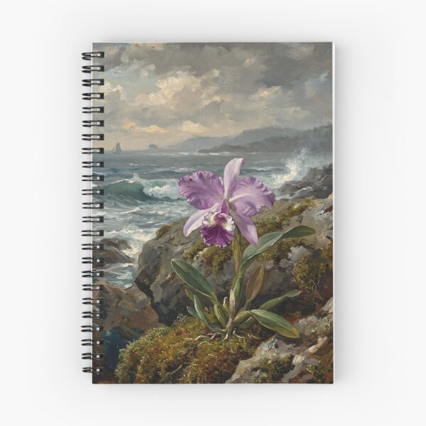 Item preview, Dramatic Realist Orchid Flower Painting in Winslow Homer Style designed and sold by OddlySticky.