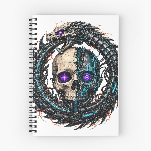 Item preview, Neural Ouroboros Cyber Skull designed and sold by Neural Distortion.