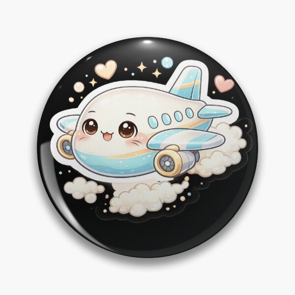Item preview, Cute Airplane Flying Through Clouds designed and sold by Varsha Art.
