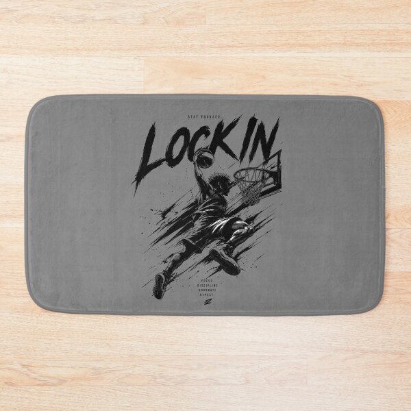 Item preview, LOCK IN - Basketball Streetwear Aesthetic Graphic Design designed and sold by KambryStyle.