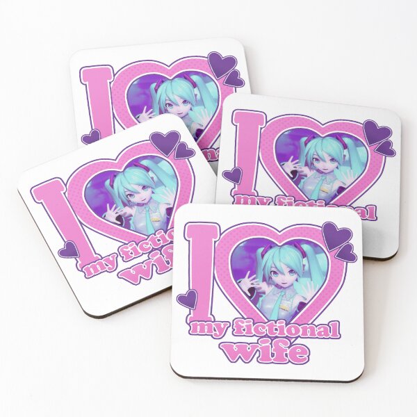 Item preview, I <3 My Fictional Wife - Hatsune Miku designed and sold by Comet and Crafts.
