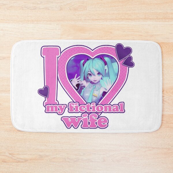 Item preview, I <3 My Fictional Wife - Hatsune Miku designed and sold by Comet and Crafts.