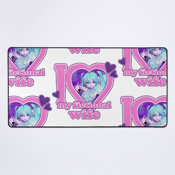 Item preview, I <3 My Fictional Wife - Hatsune Miku designed and sold by Comet and Crafts.