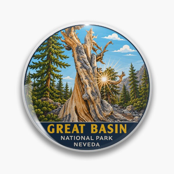 Item preview, Great Basin National Park Retro Desert Mountain designed and sold by Gideon Emmerich.