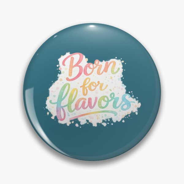 Item preview, Born for Flavors | Watercolor Typography  designed and sold by PearlPathFinds.