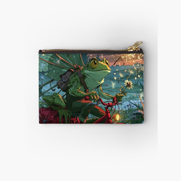 Item preview, Frog on a Bicycle — He's Doing His Best designed and sold by FrostyFrisby.