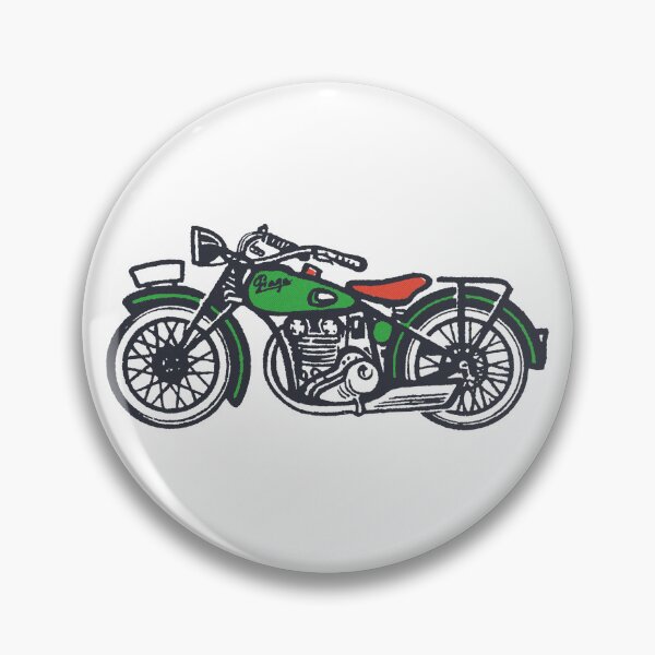 Item preview, Vintage Prage Motorbike designed and sold by GoGoPotatoPrint.