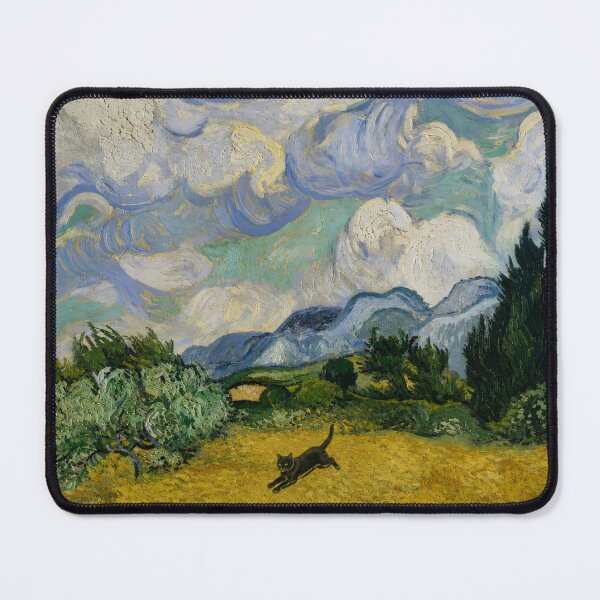 Item preview, Vincent van Gogh Wheatfield with Black Cat Famous Painting Tribute designed and sold by UtArt.