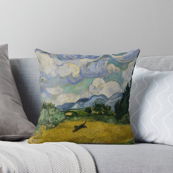 Item preview, Vincent van Gogh Wheatfield with Black Cat Famous Painting Tribute designed and sold by UtArt.