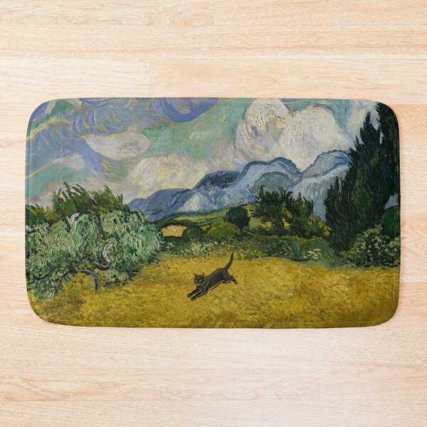 Item preview, Vincent van Gogh Wheatfield with Black Cat Famous Painting Tribute designed and sold by UtArt.