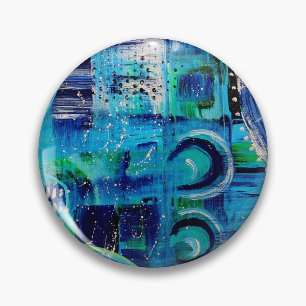 Item preview, Vibrant Abstract Blue  designed and sold by Jean Plout.