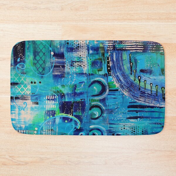 Item preview, Vibrant Abstract Blue  designed and sold by Jean Plout.