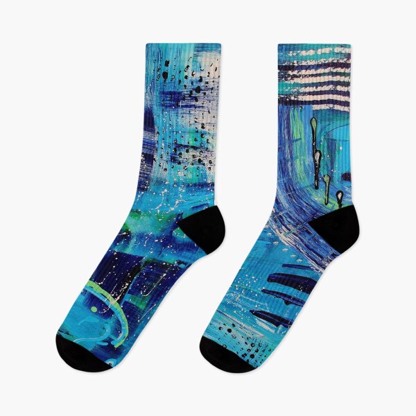 Item preview, Vibrant Abstract Blue  designed and sold by Jean Plout.