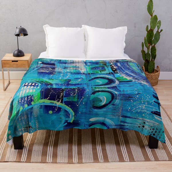 Item preview, Vibrant Abstract Blue designed and sold by Jean Plout.
