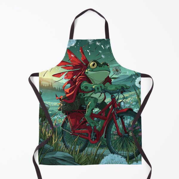 Item preview, Frog on a Bicycle — He's Doing His Best designed and sold by FrostyFrisby.