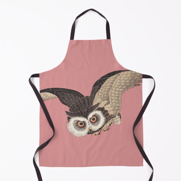 Item preview, Japanese Animal Art - Owl - Modern Ukiyo-e - Japandi, Pastel Pink designed and sold by Black Swallow.
