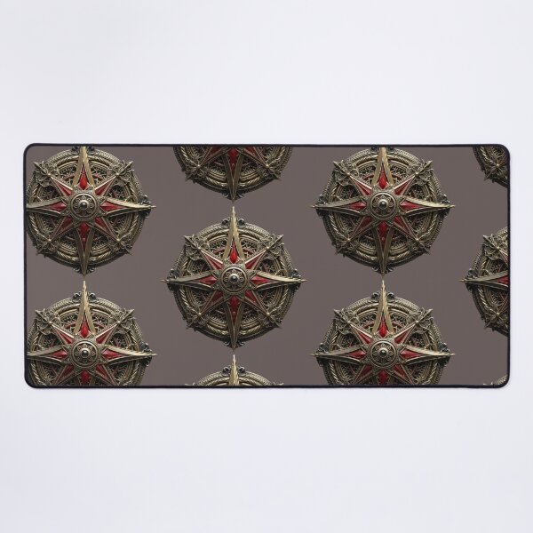 Item preview, Crimson Star Compass: Ornate Steampunk & Fantasy Relic designed and sold by 63Hotpeppers.