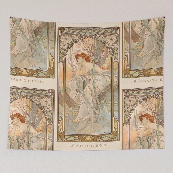 Item preview, Evening Reverie Dreaming Woman at Dusk designed and sold by artofuniverse.