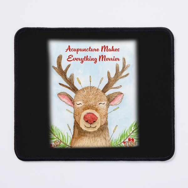 Item preview, Merry Christmas Acupuncture Reindeer Merrier designed and sold by daphsam.