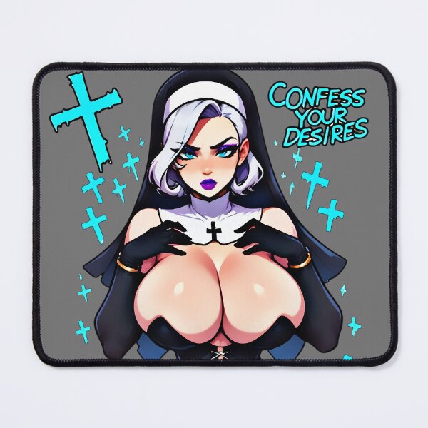 Item preview, Dominant Nun Waifu Art – Confess Your Desires designed and sold by Neer arts.