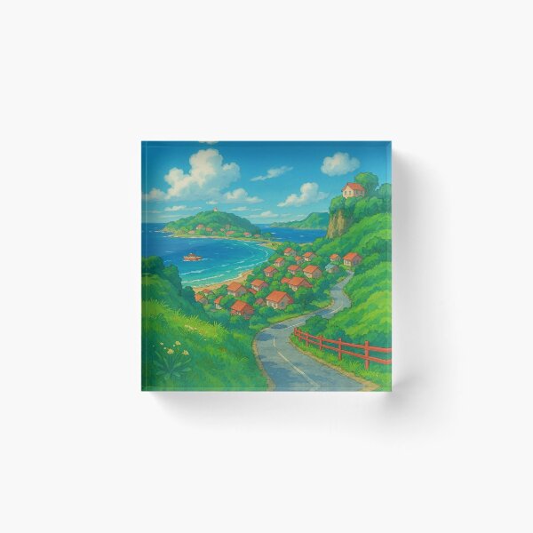 Artikelvorschau, Ponyo-Landschaft entworfen und verkauft von AnimeHarbor.