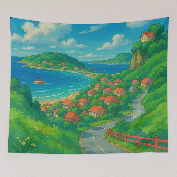 Item preview, Ponyo Landscape  designed and sold by AnimeHarbor.