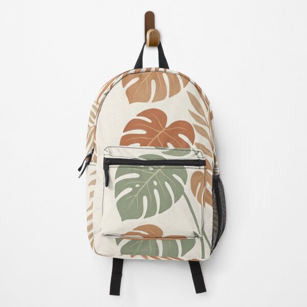 Item preview, Botanical Calm Tropical Leaves Art - Minimalist Terracotta and Sage Green designed and sold by Bela Ambrus.
