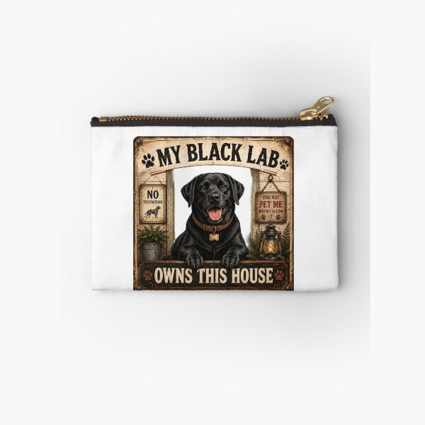 Item preview, My Black Lab Owns This House | Funny Labrador Retriever T-Shirt designed and sold by Goodthingstree.