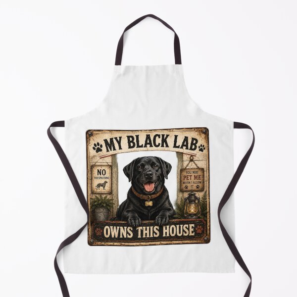 Item preview, My Black Lab Owns This House | Funny Labrador Retriever T-Shirt designed and sold by Goodthingstree.