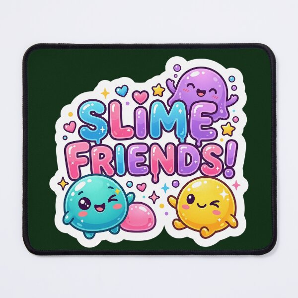 Artikelvorschau, Kawaii-Sticker „Schleimfreunde“ | Niedliche Pastell-Blob-Figuren | Fröhliches Geschenk im Cartoon-Stil entworfen und verkauft von Bhaskar Digital Art.