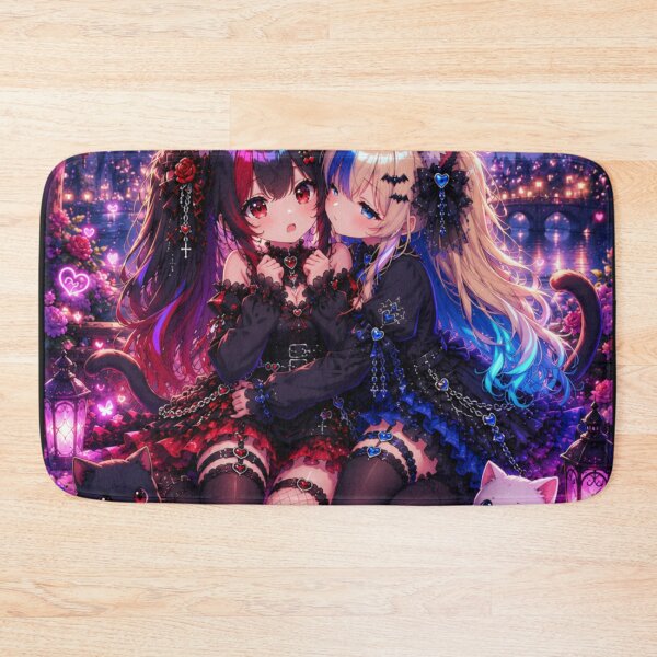 Item preview, Kawaii Gothic Neko Duo designed and sold by Revyra Design .