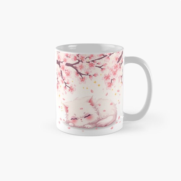 Item preview, Kawaii Sakura Cat | Adorable Cherry Blossom Kitten Design designed and sold by Stylestickers55.