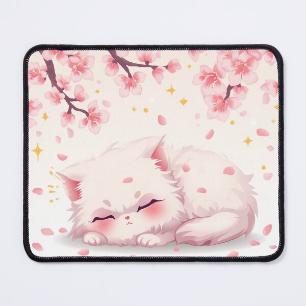 Item preview, Kawaii Sakura Cat | Adorable Cherry Blossom Kitten Design designed and sold by Stylestickers55.