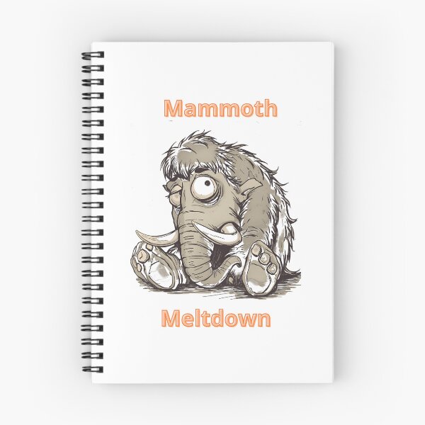Item preview, Mammoth Meltdown - Funny Tired Prehistoric Earth Tones designed and sold by Exactly Studio.